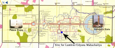 Map of the  Lumbini Development Area