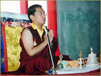 Rinpoche Leading the Mani Puja