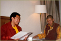 Rinpoche and Aten Rinpoche in Lhasa