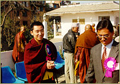 Rinpoche at Dharmodaya meeting in Nepal
