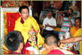 Students celebrating Rinpoche's Birthday