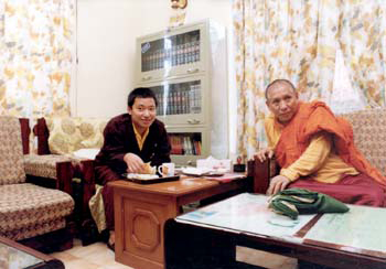 與桑噶喇嘛討論喜馬拉雅公德會事宜