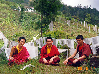 仁波切(中坐者)於那爛陀學院就讀時