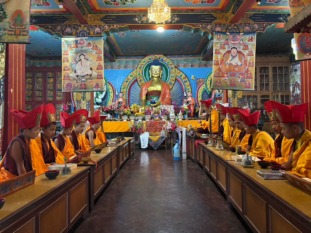 尼泊爾宗南寺修法中